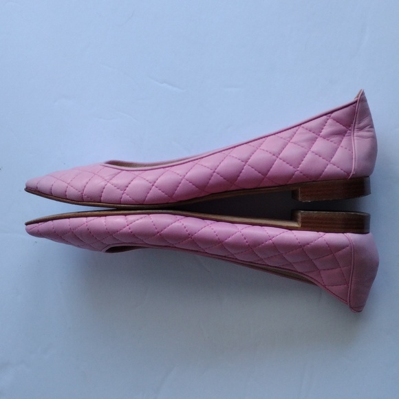 Manolo Blahnik Giungla , quilted pink ballet flats, 37.5, - Picture 10 of 12